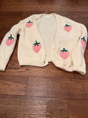 Luna Ivy strawberry cardigan